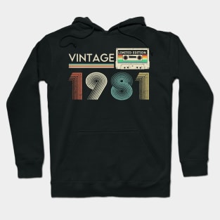 Vintage 1981 Limited Cassette Hoodie